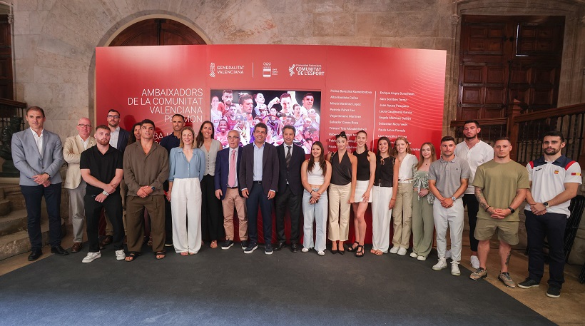 Mazón reúne en el Palau a los deportistas olímpicos valencianos