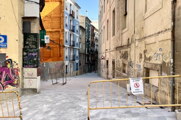 Alcoy encara la recta final de la nueva peatonalización del Centro