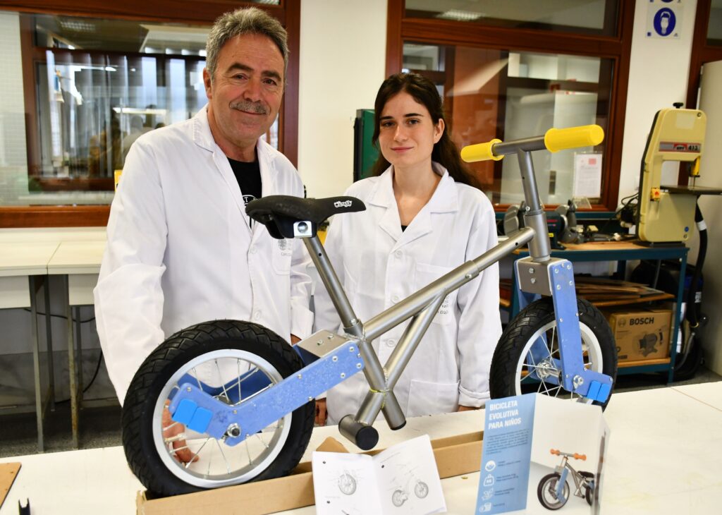 La bicicleta evolutiva i sense pedals naix al campus